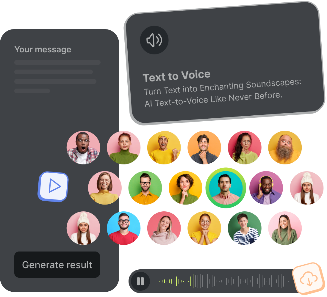 AI text to voice transformer