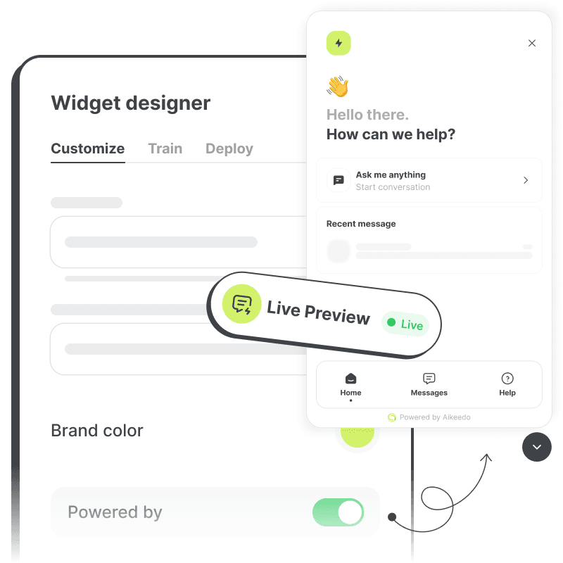 A complete chatbot product inside your platform
