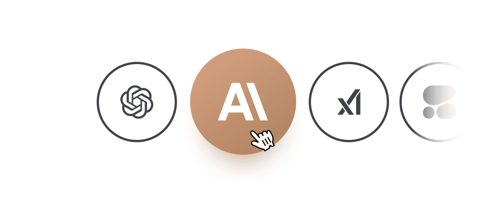 Works with OpenAI, Anthropic, xAI, Google AI Studio, Cohere, DeepSeek, OpenRouter, Groq, Together AI, Perplexity, Hugging Face, Nebius, DeepInfra, Ollama, Mistral AI