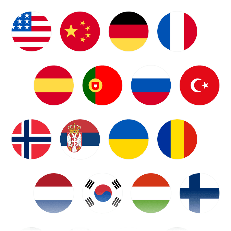 Pick languages and see progress at a glance